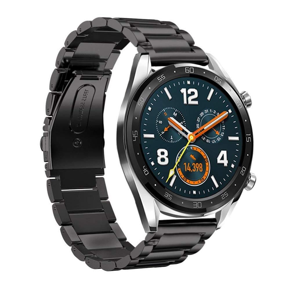 Correa de acero Huawei Watch GT/GT 2 46mm/GT 2e Negro