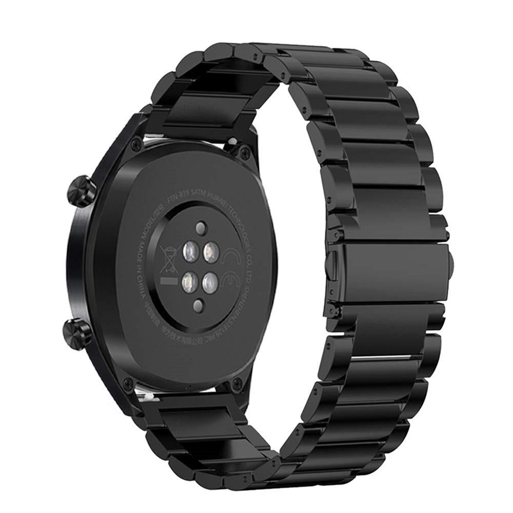 Correa de acero Huawei Watch GT 2 46mm/Watch GT 2e/Watch GT Negro