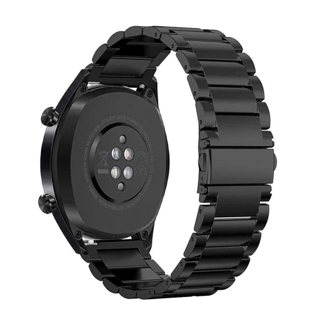 Correa de acero Huawei Watch GT/GT 2 46mm/GT 2e Negro