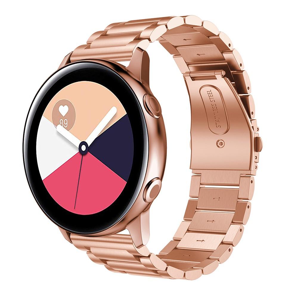 Correa de acero Samsung Galaxy Watch Active Oro rosa