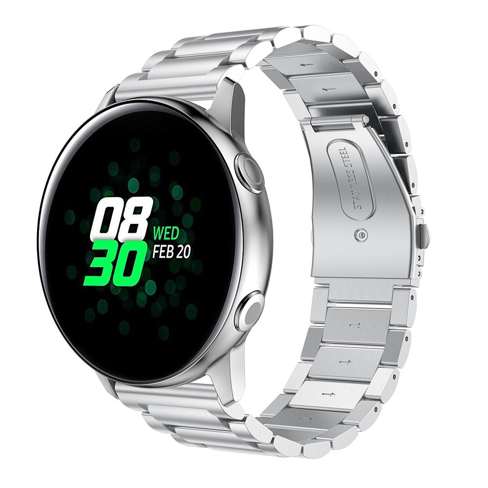 Correa de acero Samsung Galaxy Watch Active Plata