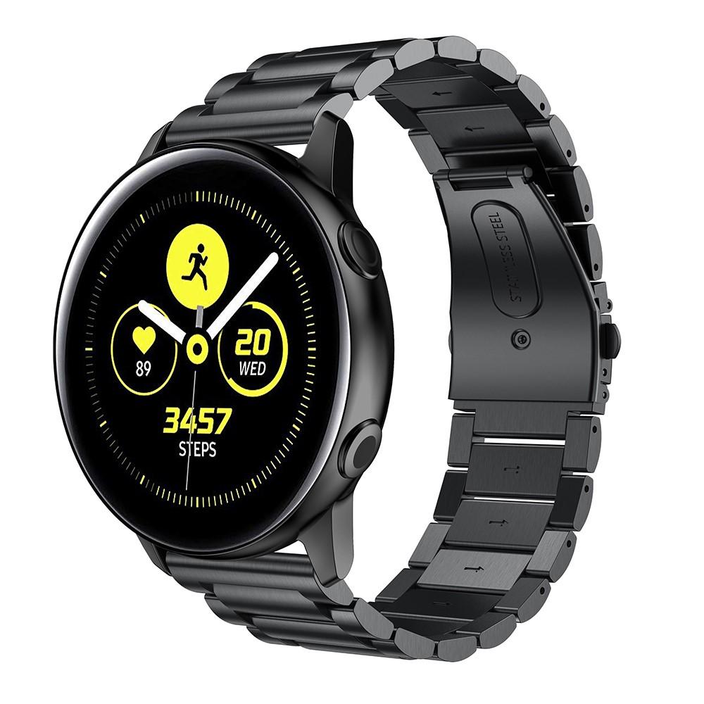 Correa de acero Samsung Galaxy Watch Active Negro