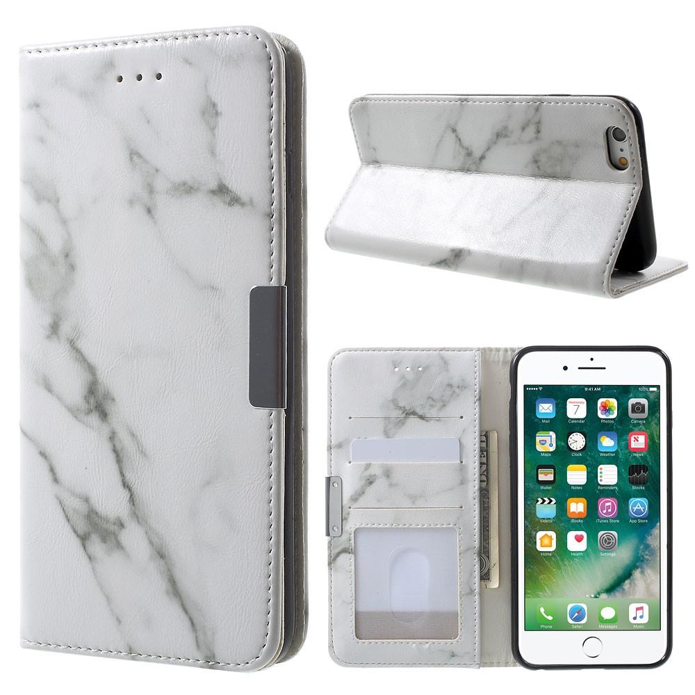 Funda cartera iPhone 6/6S Mármol blanco