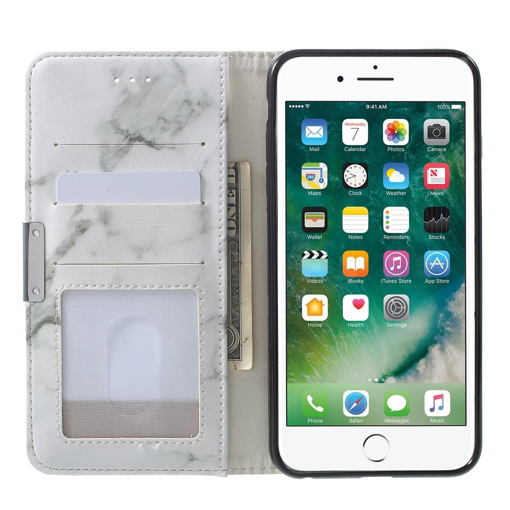 Funda cartera iPhone 6/6S Mármol blanco