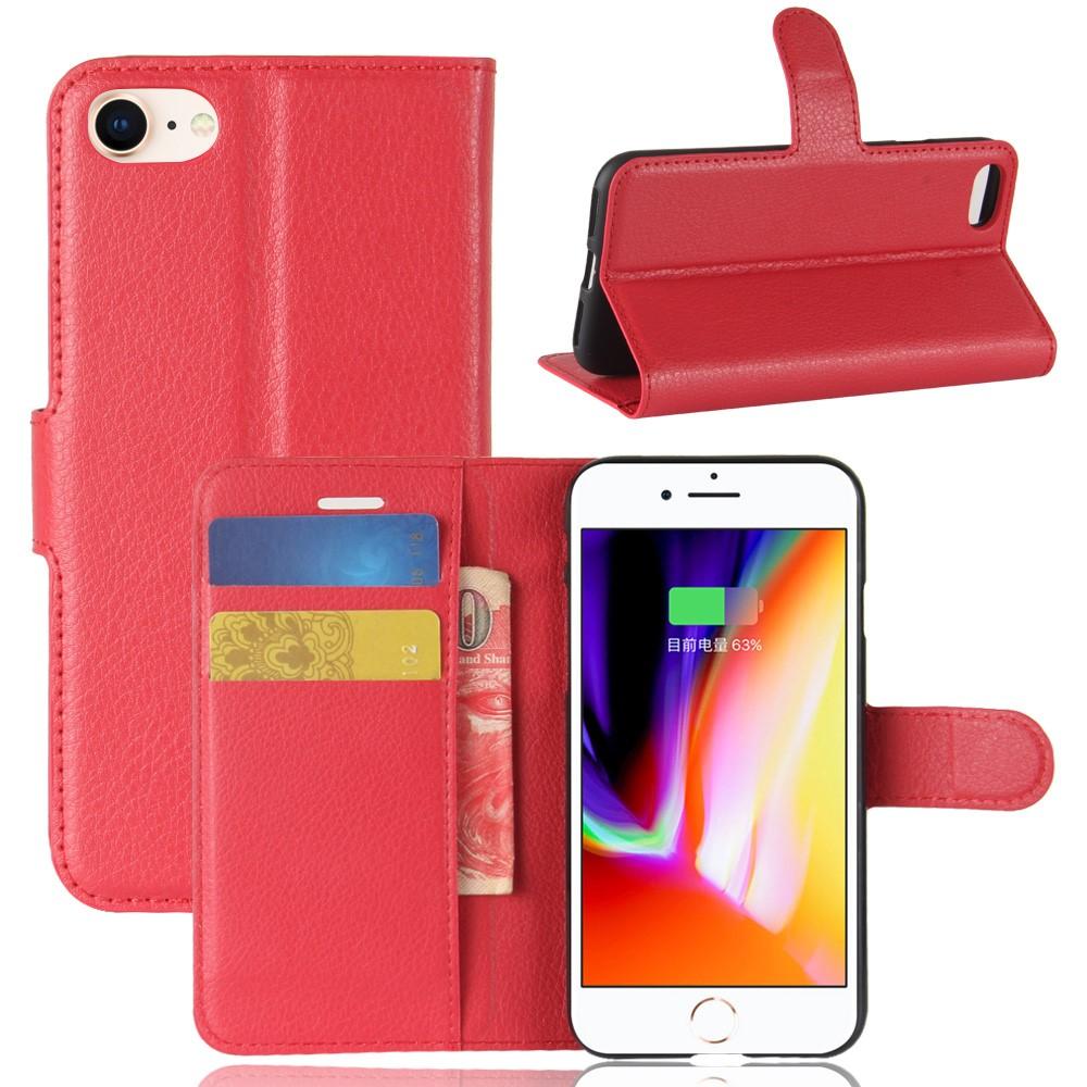 Funda cartera iPhone 7 rojo