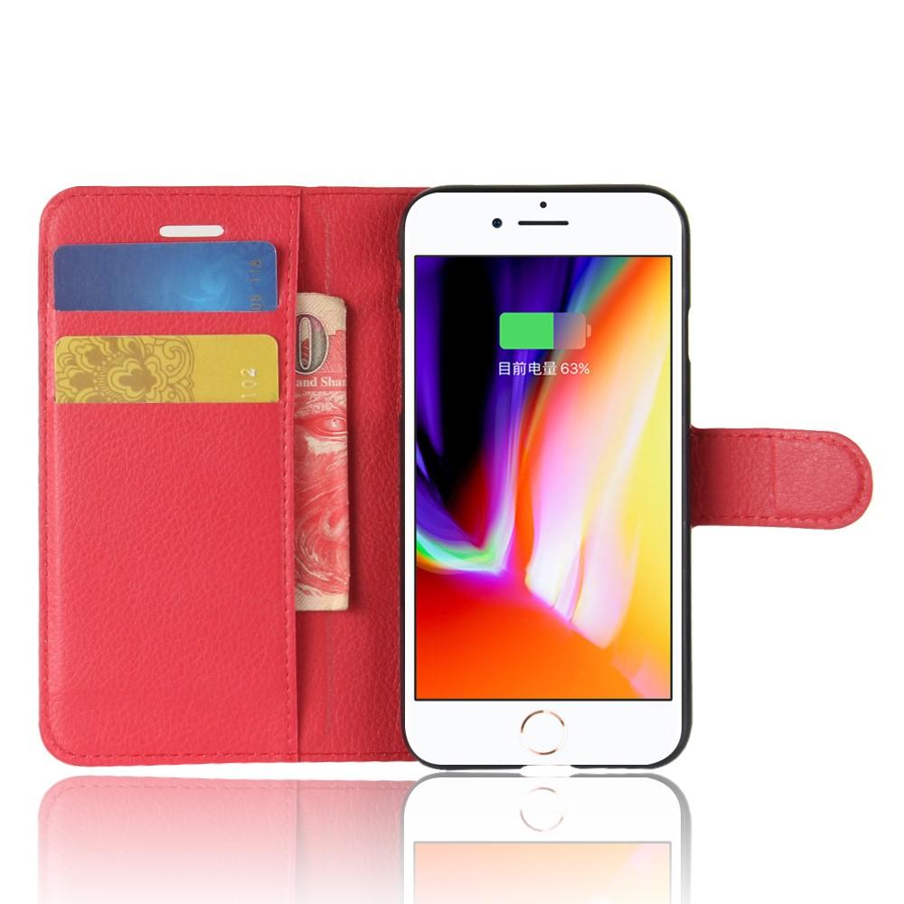 Funda cartera iPhone 8 Rojo