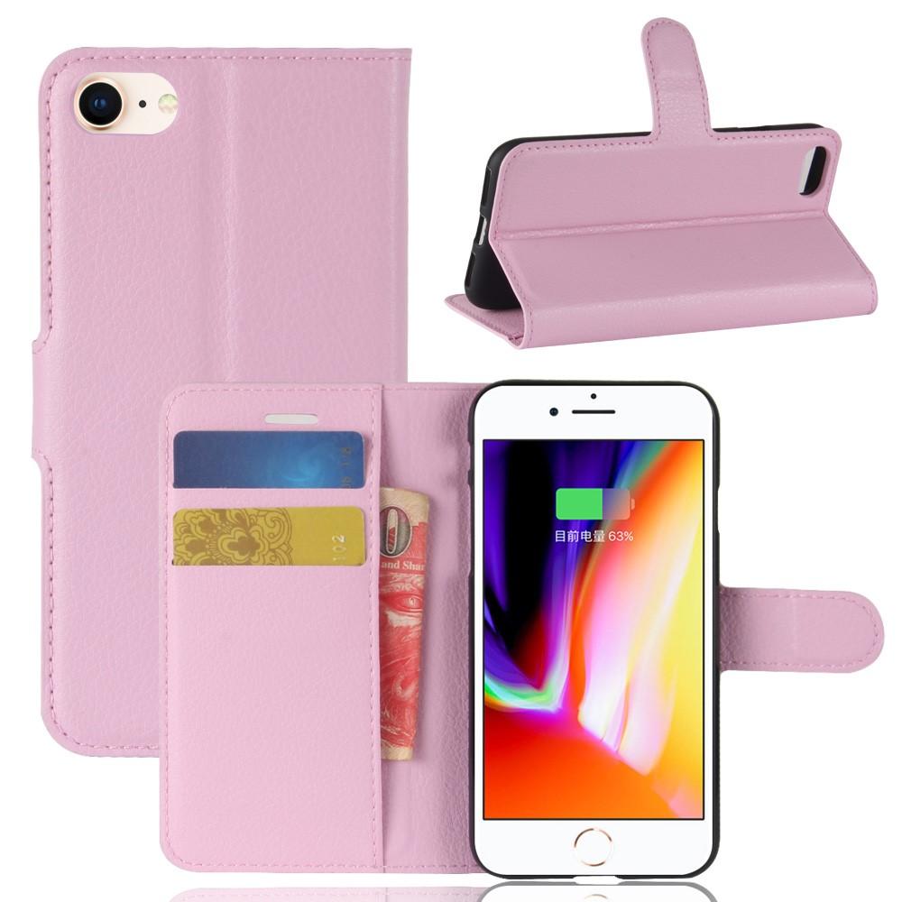 Funda cartera iPhone SE (2022) rosado