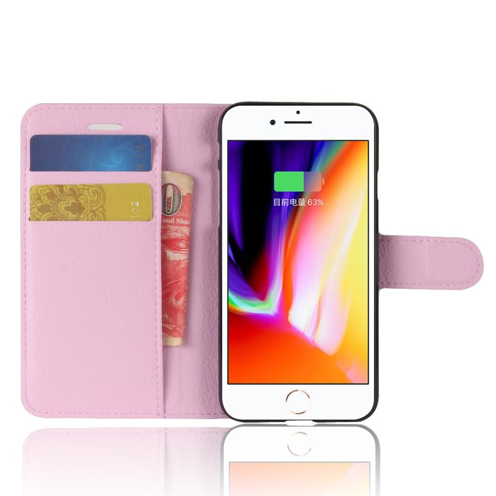 Funda cartera iPhone SE (2020) rosado