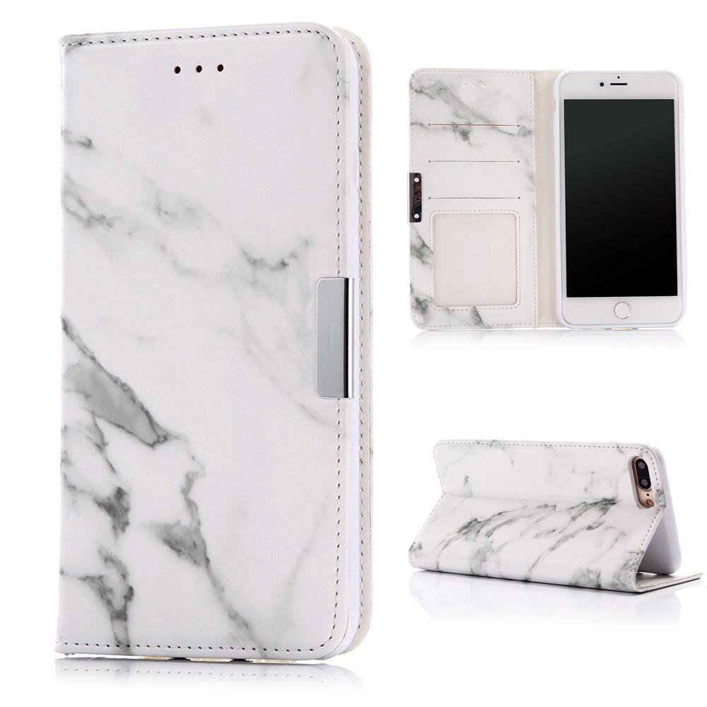 Funda cartera iPhone 7 Plus/8 Plus Mármol blanco