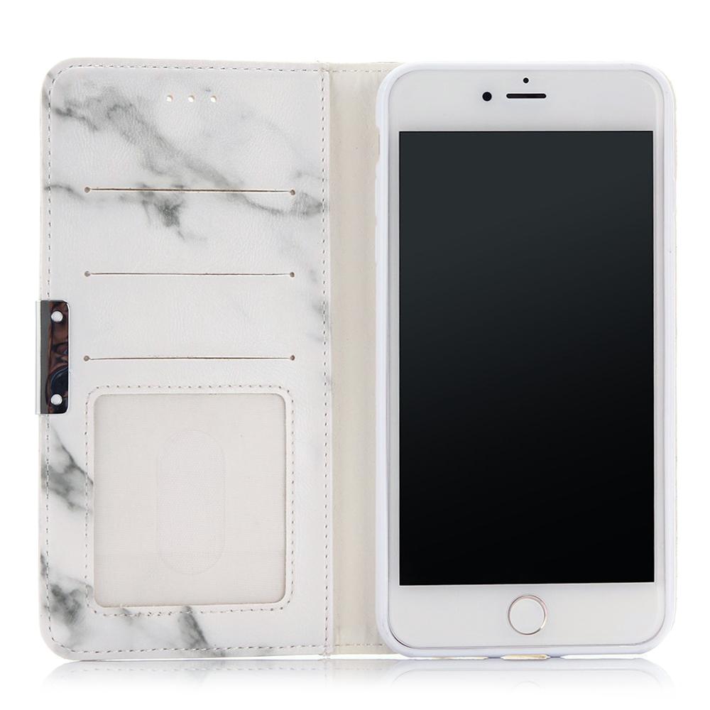 Funda cartera iPhone 7 Plus/8 Plus Mármol blanco