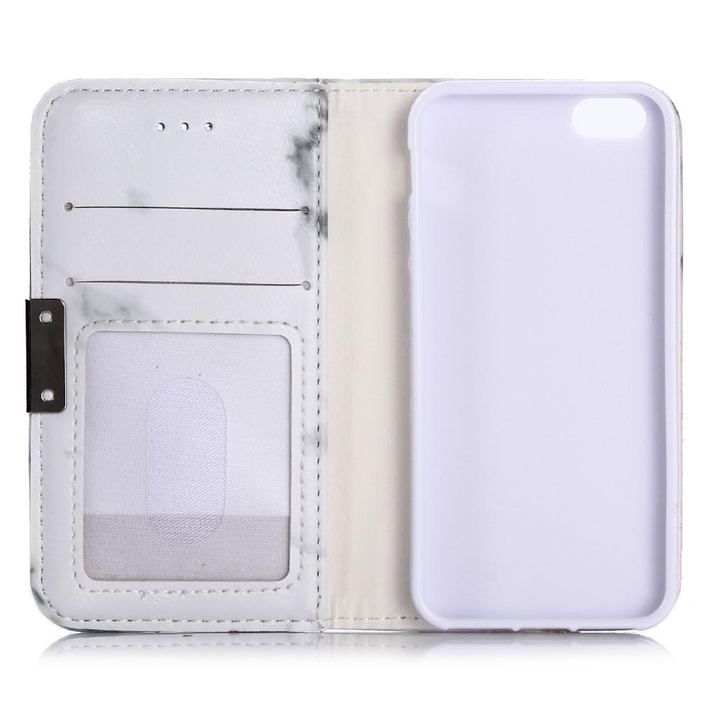 Funda cartera iPhone 5/5S/SE Mármol blanco