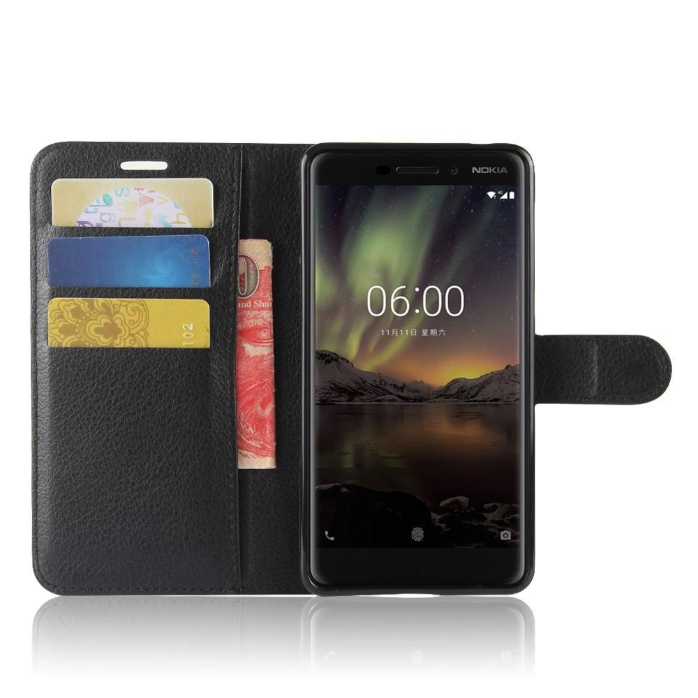 Funda cartera Nokia 6.1 2018 Negro