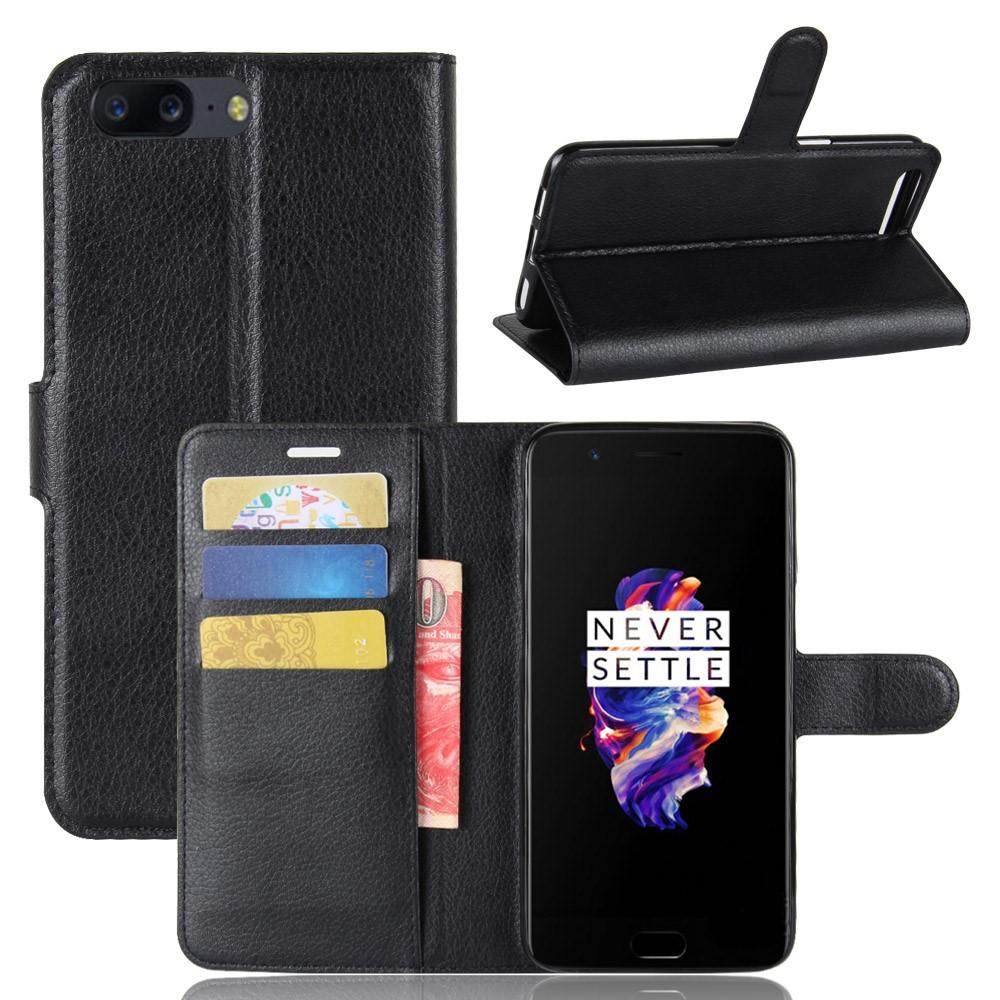 Funda cartera  OnePlus 5 Negro
