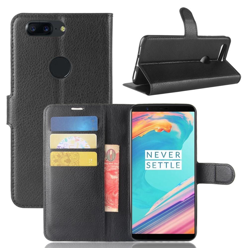 Funda cartera OnePlus 5T Negro