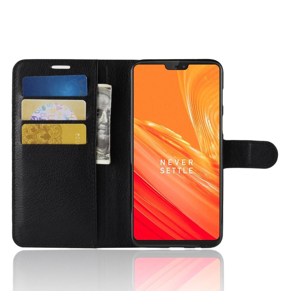 Funda cartera  OnePlus 6 Negro