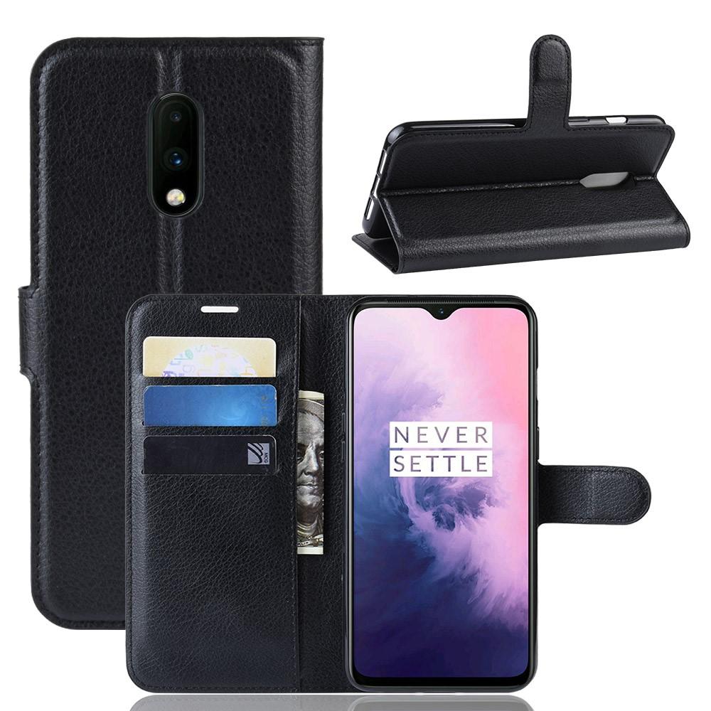 Funda cartera OnePlus 7 Negro