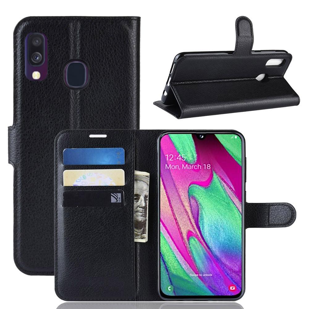 Funda cartera Samsung Galaxy A40 Negro