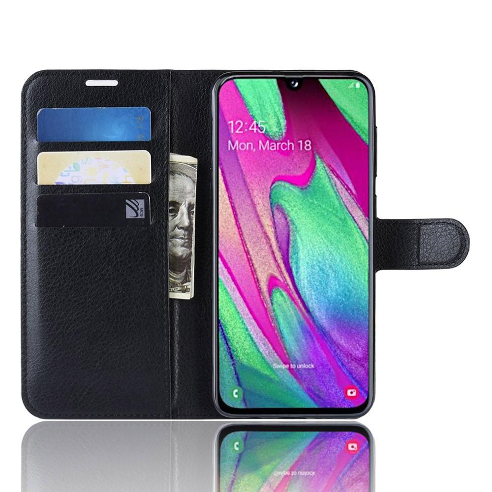 Funda cartera Samsung Galaxy A40 Negro