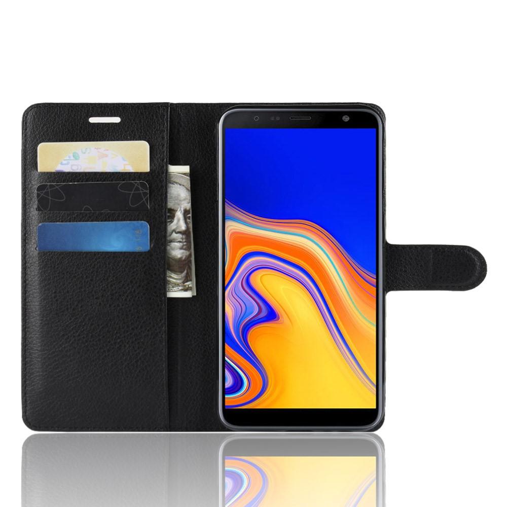 Funda cartera Samsung Galaxy J4 Plus 2018 Negro
