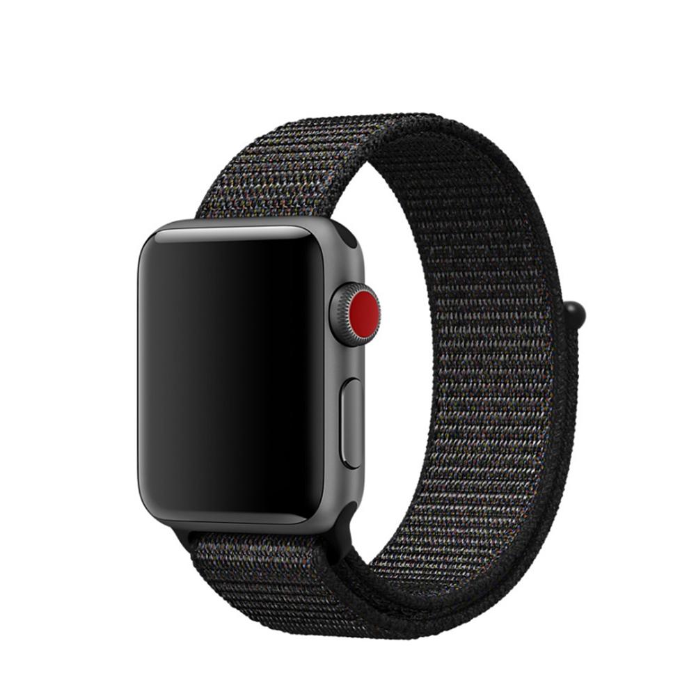 Correa de nailon Apple Watch Series 1-3 42mm Negro
