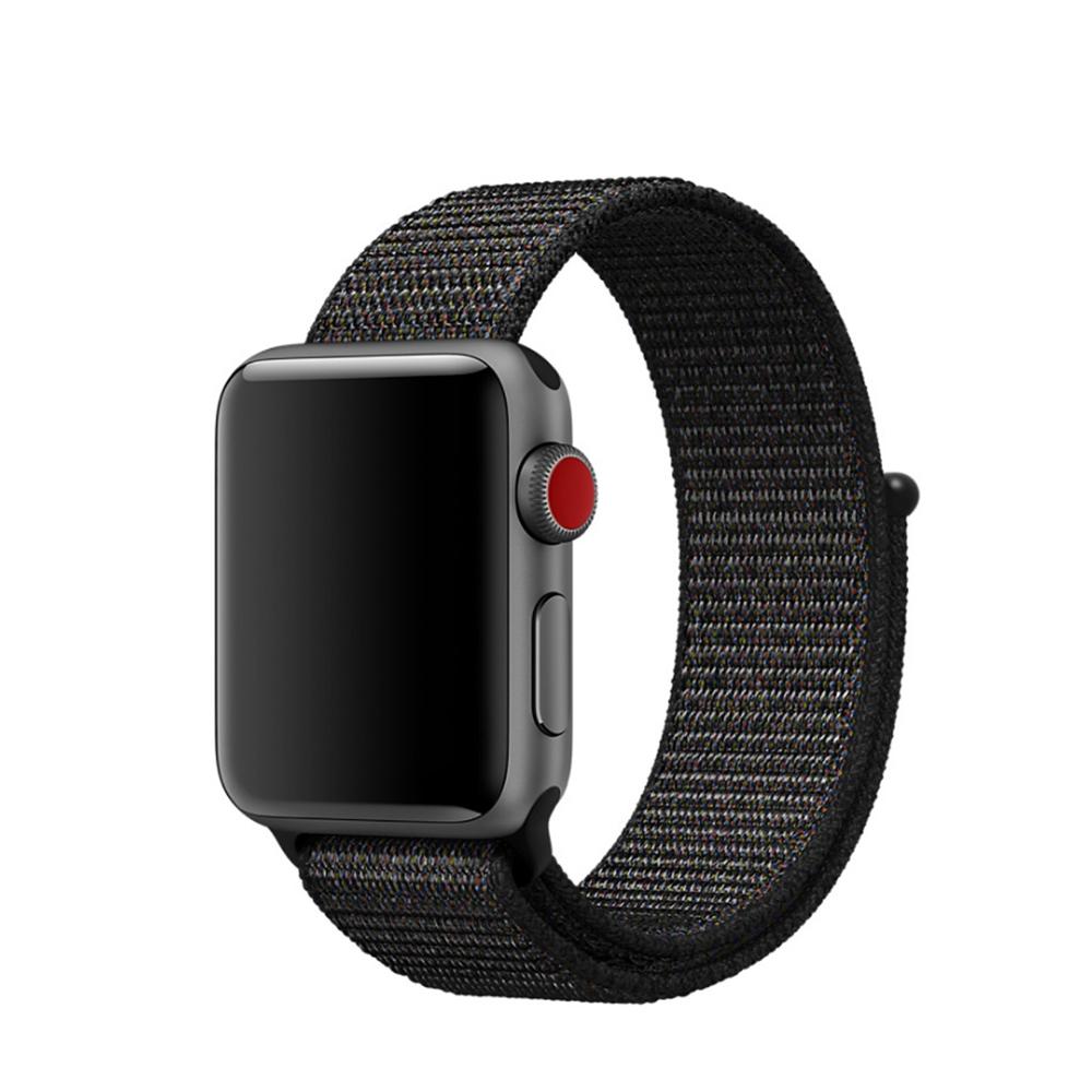 Correa de nailon Apple Watch 41mm Series 8 negro