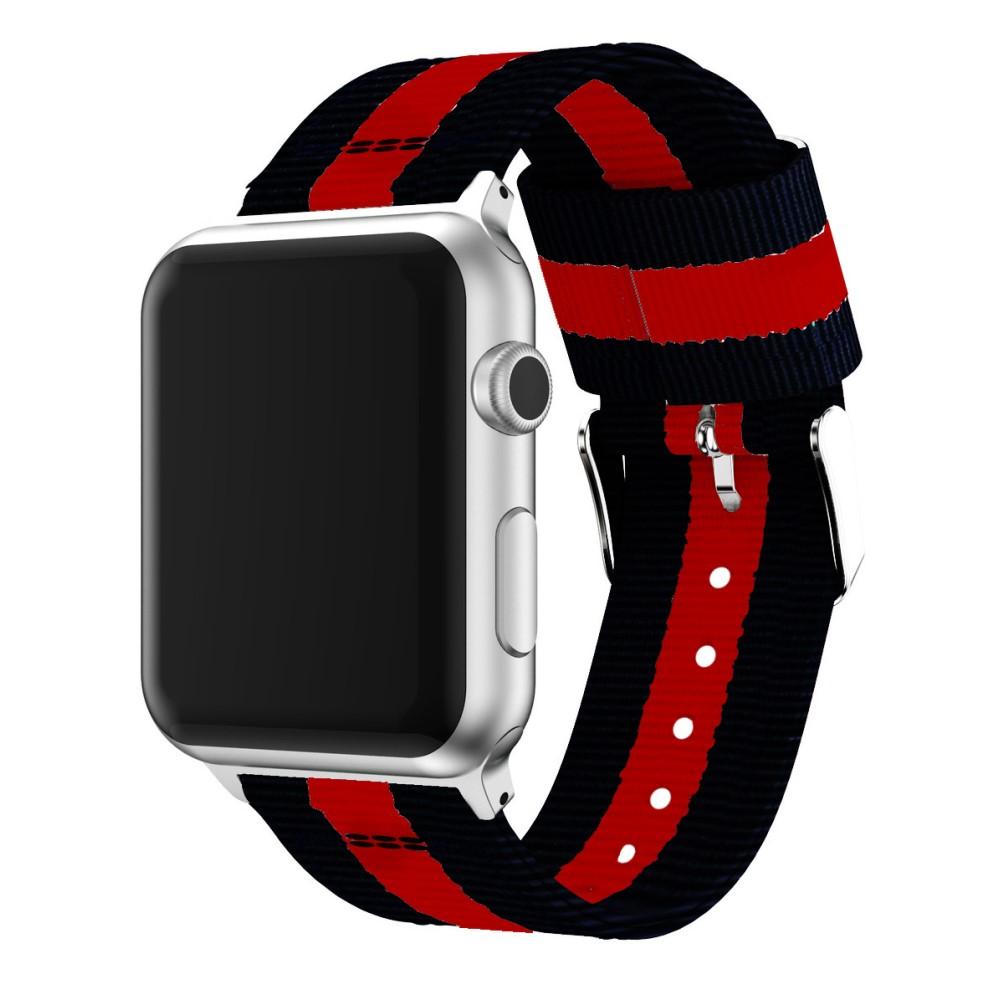 Correa de nailon Apple Watch Ultra 49mm negro/rojo