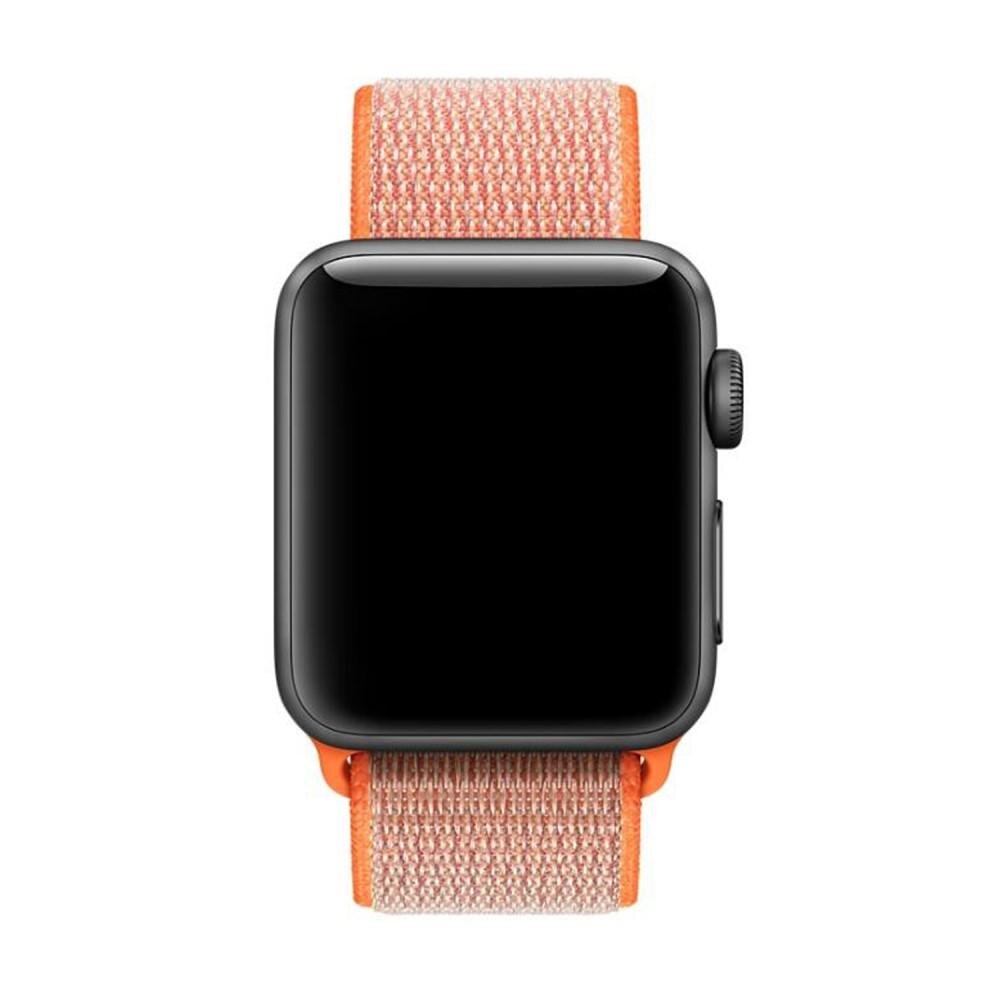 Correa de nailon Apple Watch Series 9 45mm Naranja