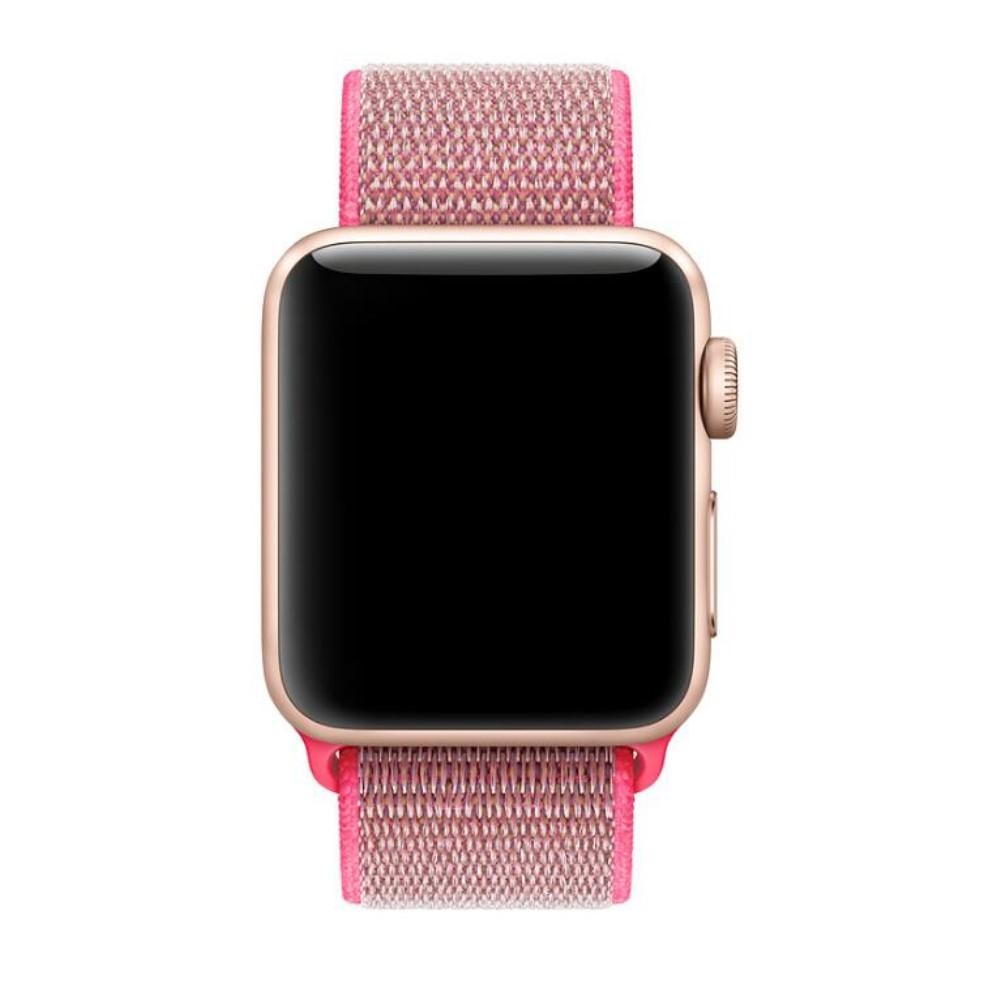 Correa de nailon Apple Watch 45mm Series 7 rosado