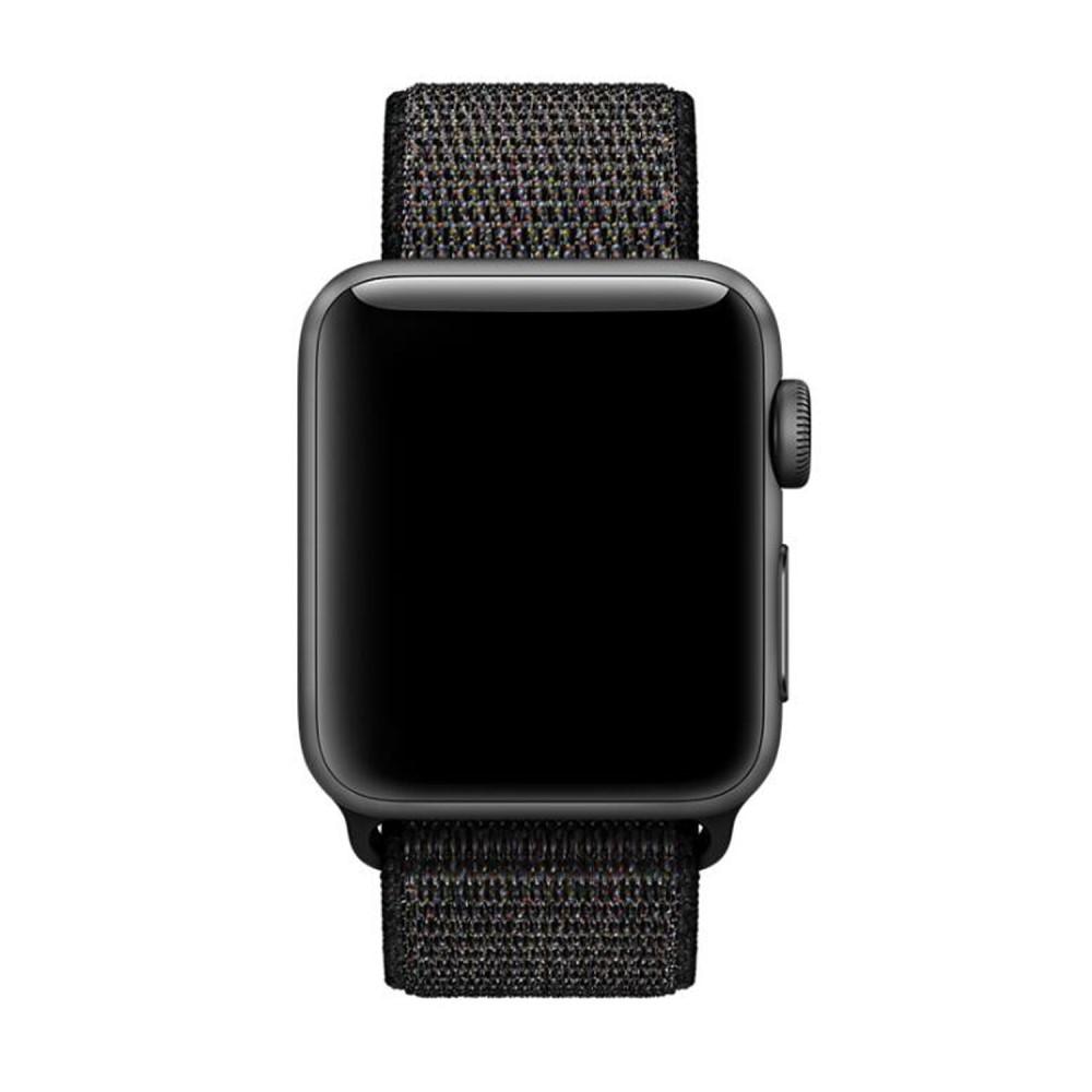 Correa de nailon Apple Watch 45mm Series 8 Negro