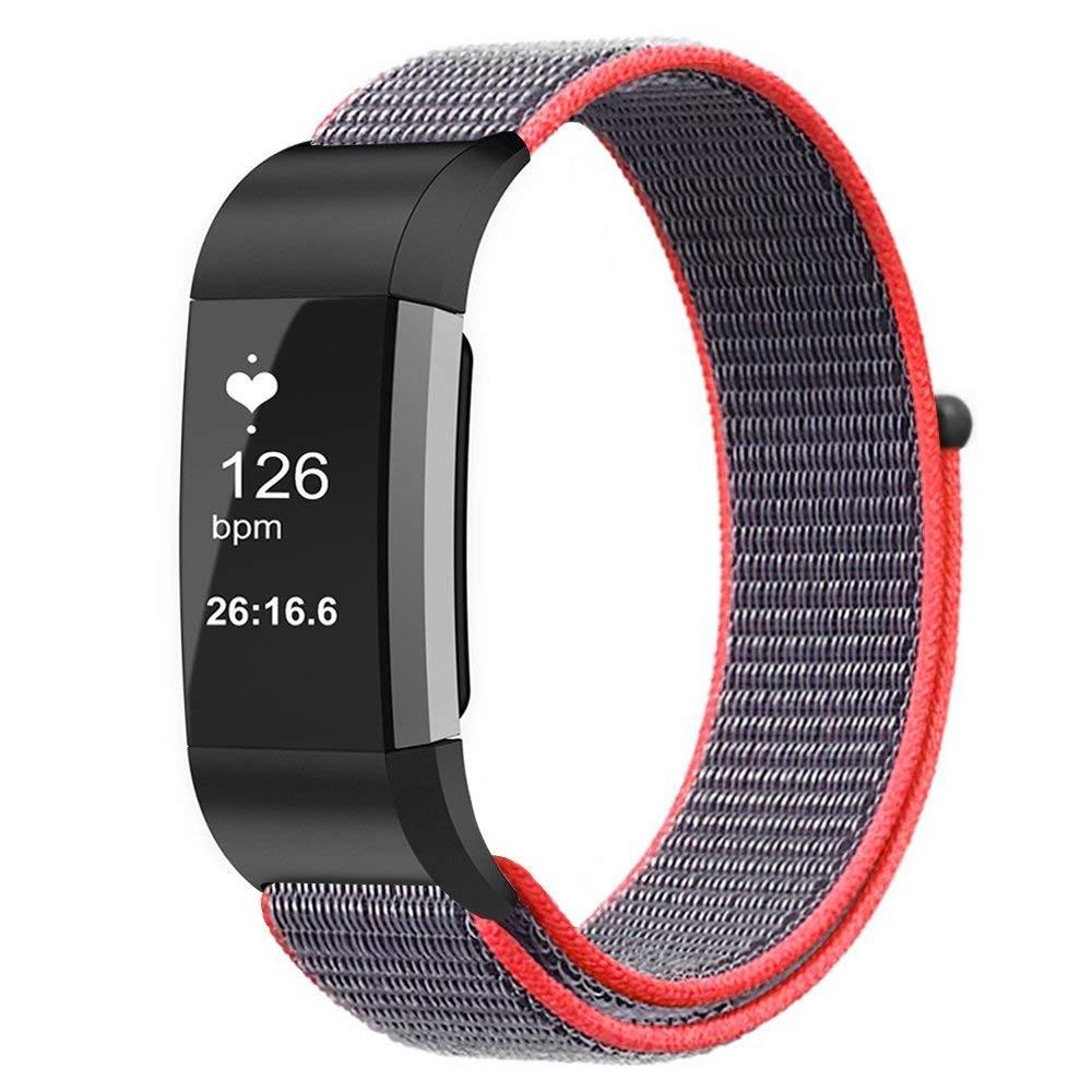 Correa de nailon Fitbit Charge 3/4 Rosado