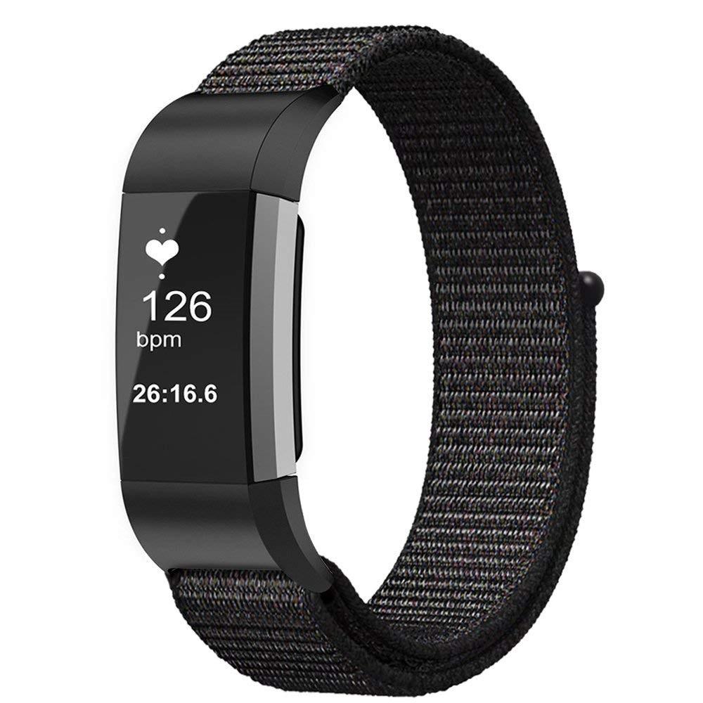 Correa de nailon Fitbit Charge 3/4 Negro