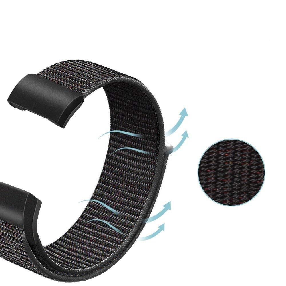 Correa de nailon Fitbit Charge 3/4 Negro