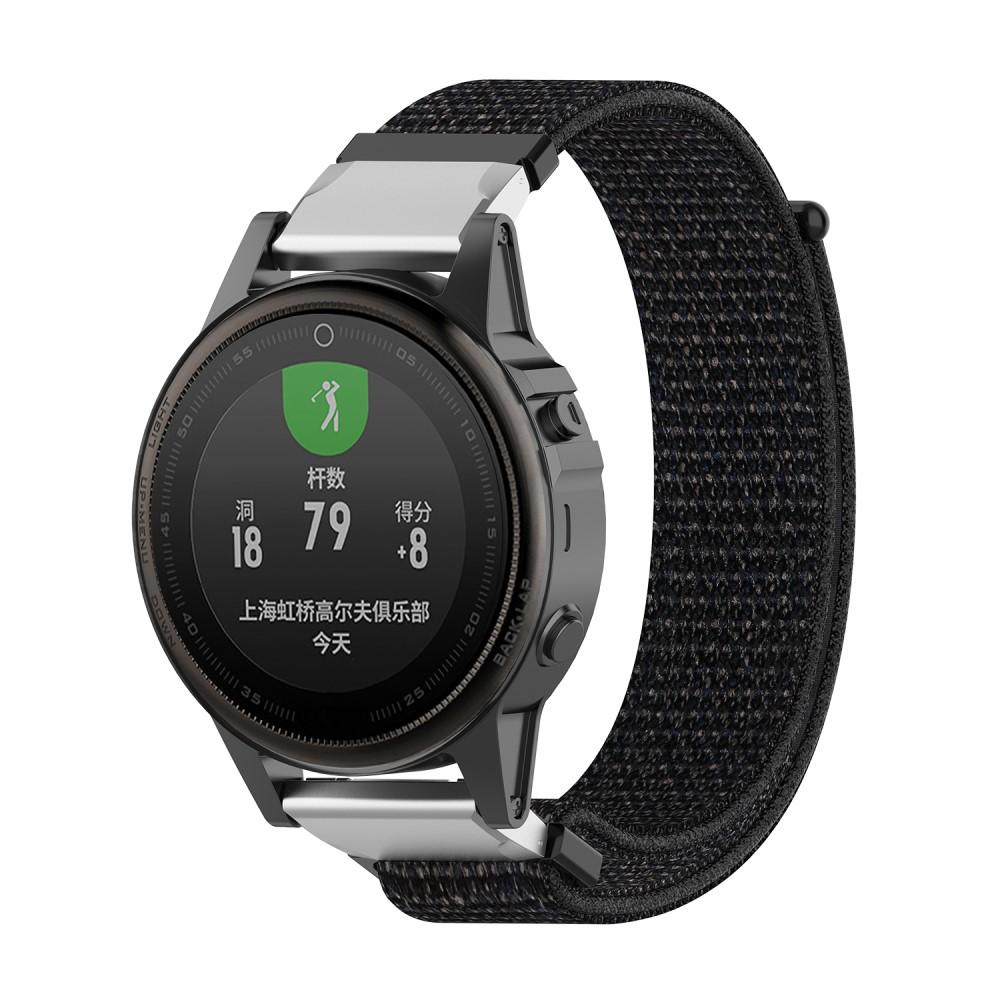 Correa de nailon Garmin Fenix 5S/5S Plus/6S/6S Pro/7S Negro
