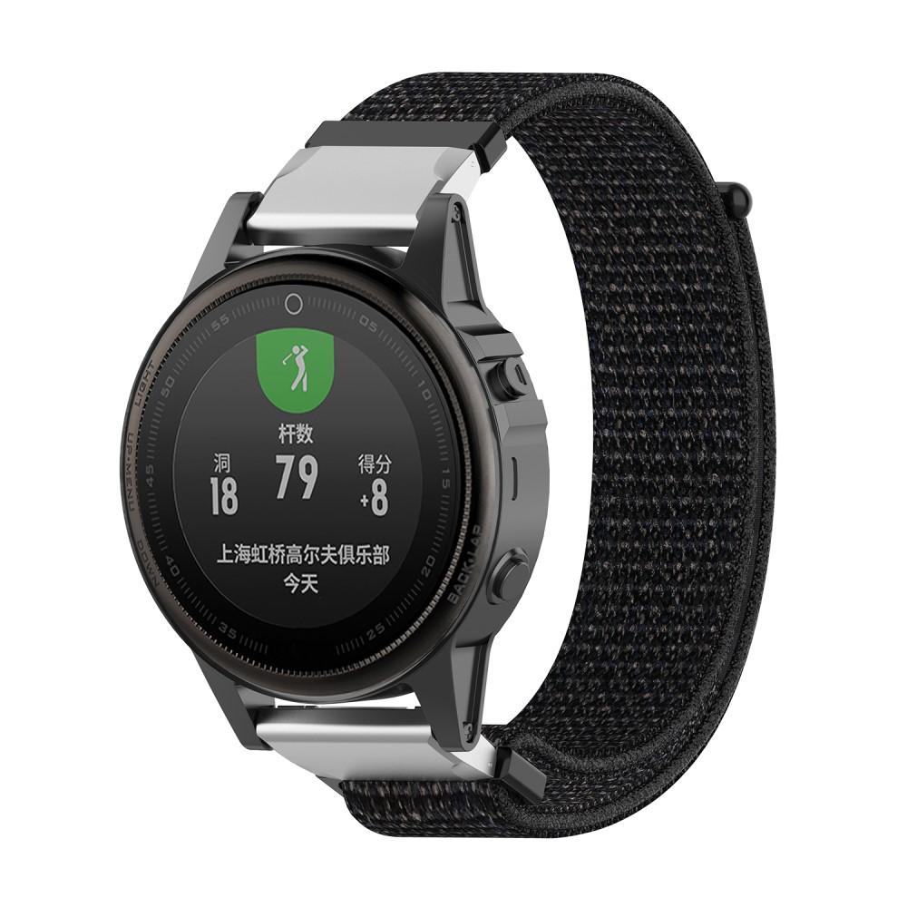 Correa de nailon Garmin Fenix 5S/5S Plus/6S/6S Pro/7S Negro