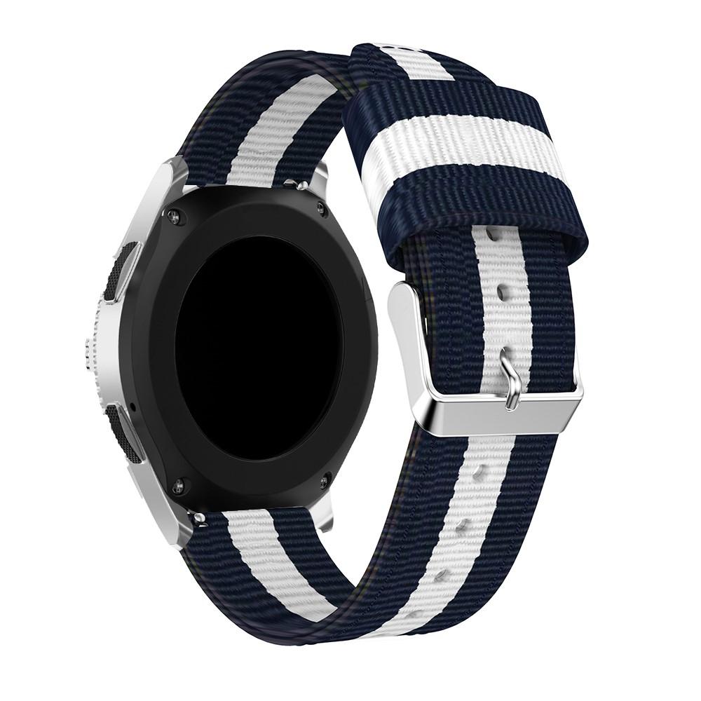 Correa de nailon Suunto 9 Peak azul/blanco