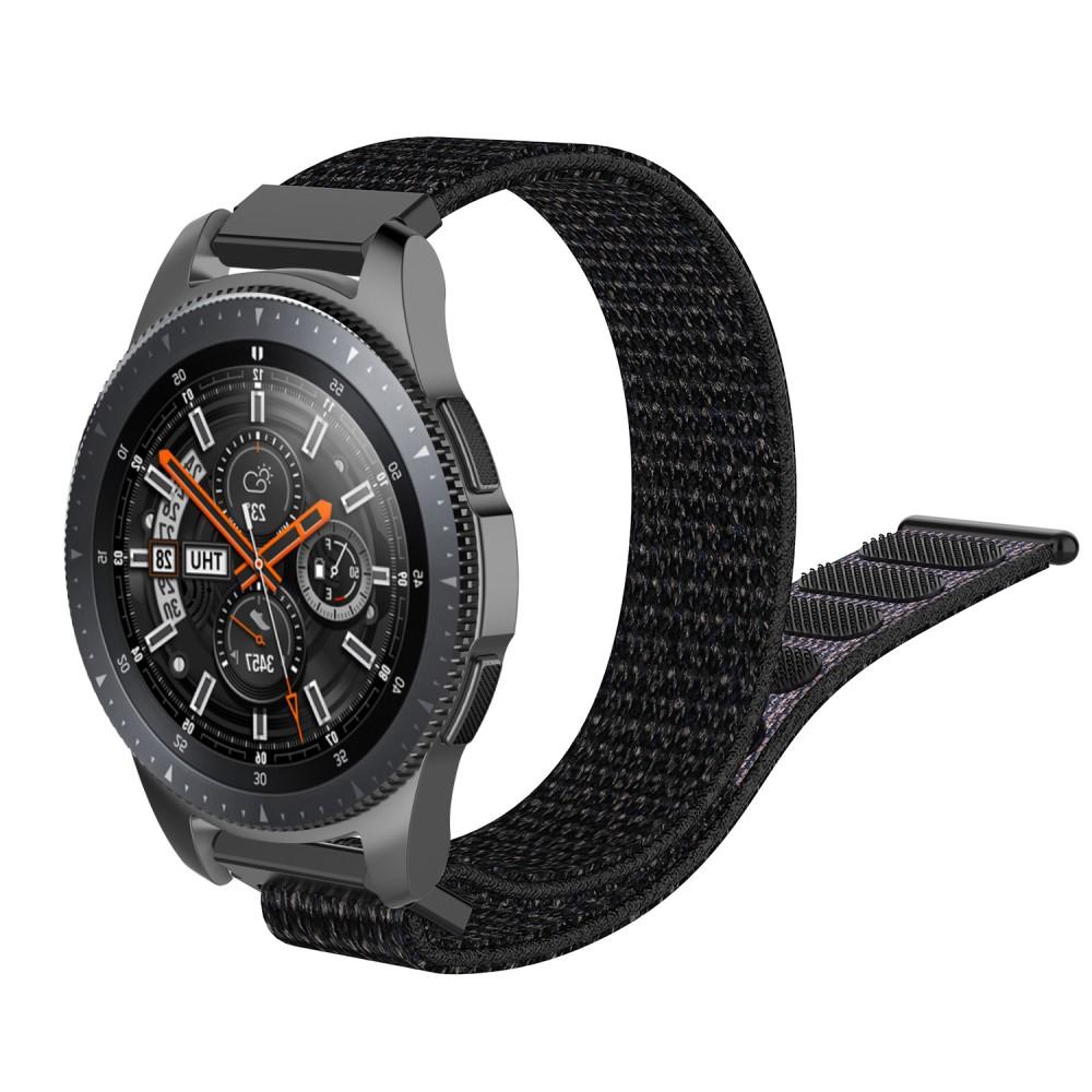 Correa de nailon Samsung Galaxy Watch 46mm Negro