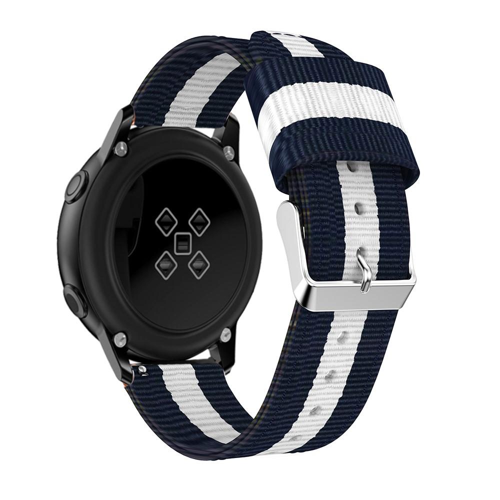 Correa de nailon Samsung Galaxy Watch Active Blanco