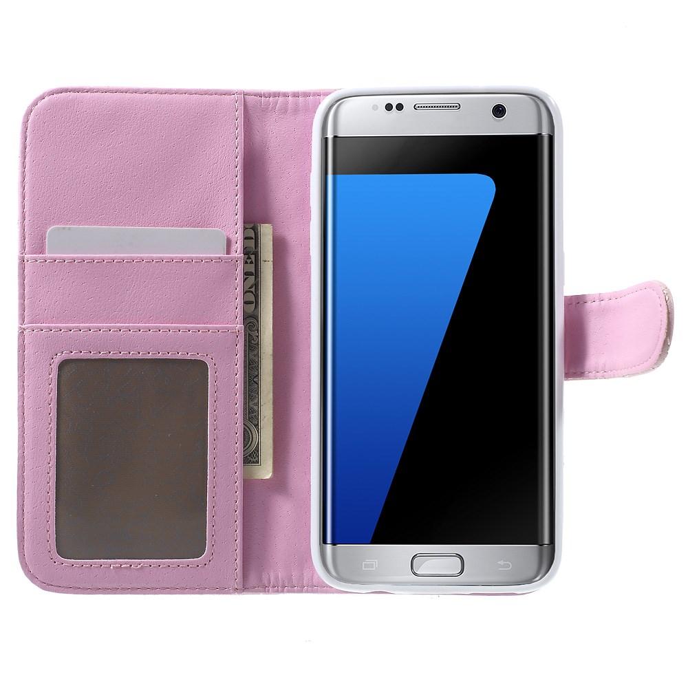Cartera Samsung Galaxy S7 Edge Rosa Acolchado