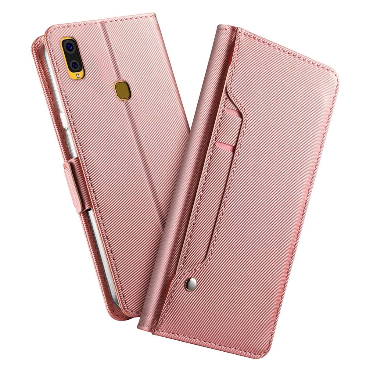 Funda con solapa Espejo Samsung Galaxy A40 Pink Gold