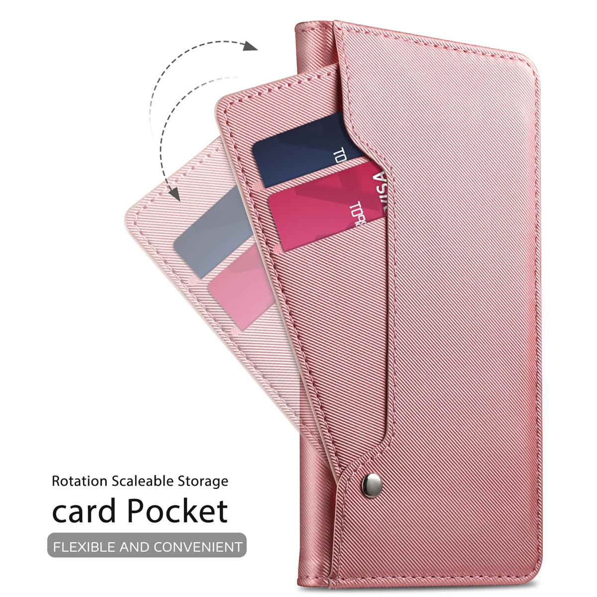 Funda con solapa Espejo Samsung Galaxy S10 Plus Pink Gold