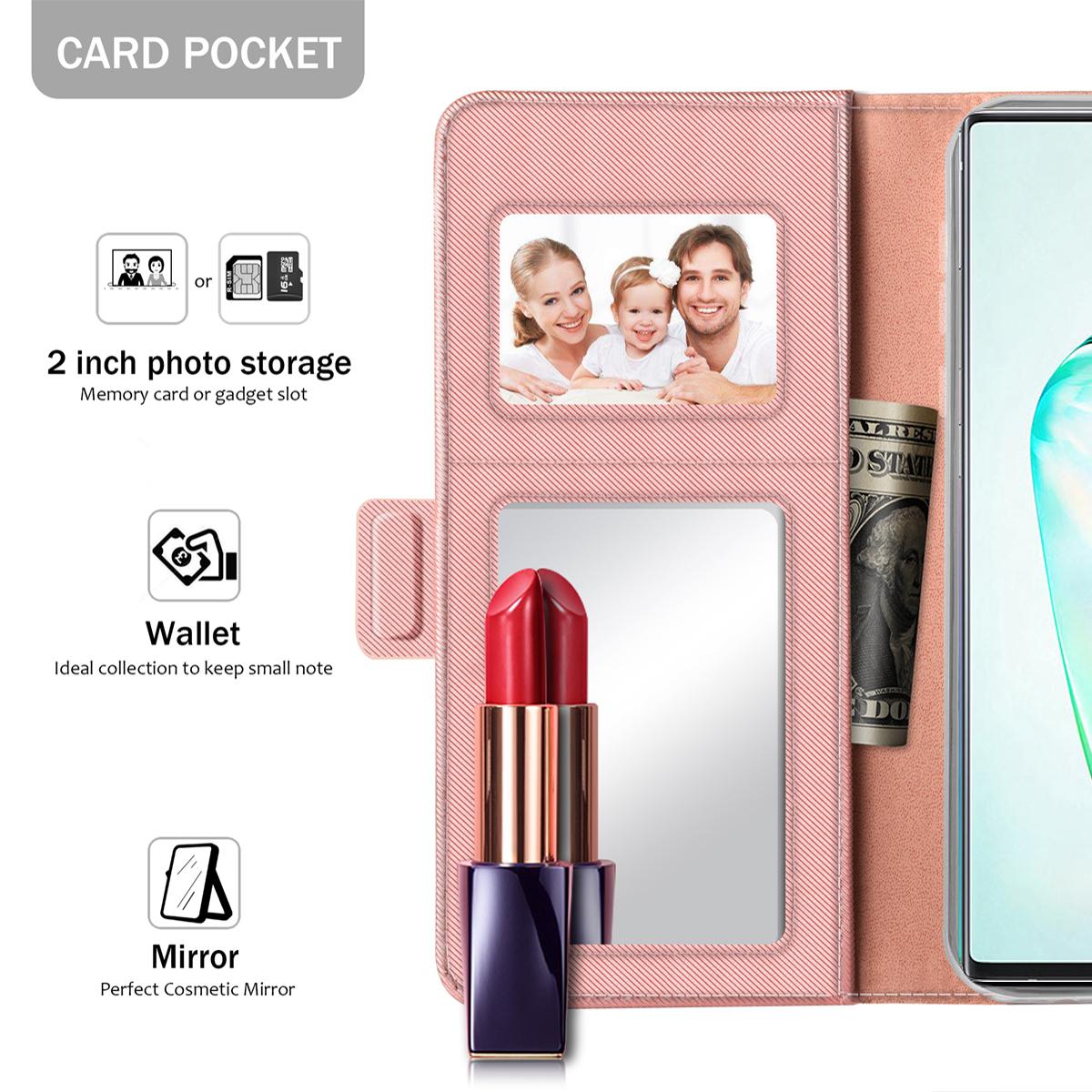 Funda con solapa Espejo Samsung Galaxy S20 Plus Pink Gold