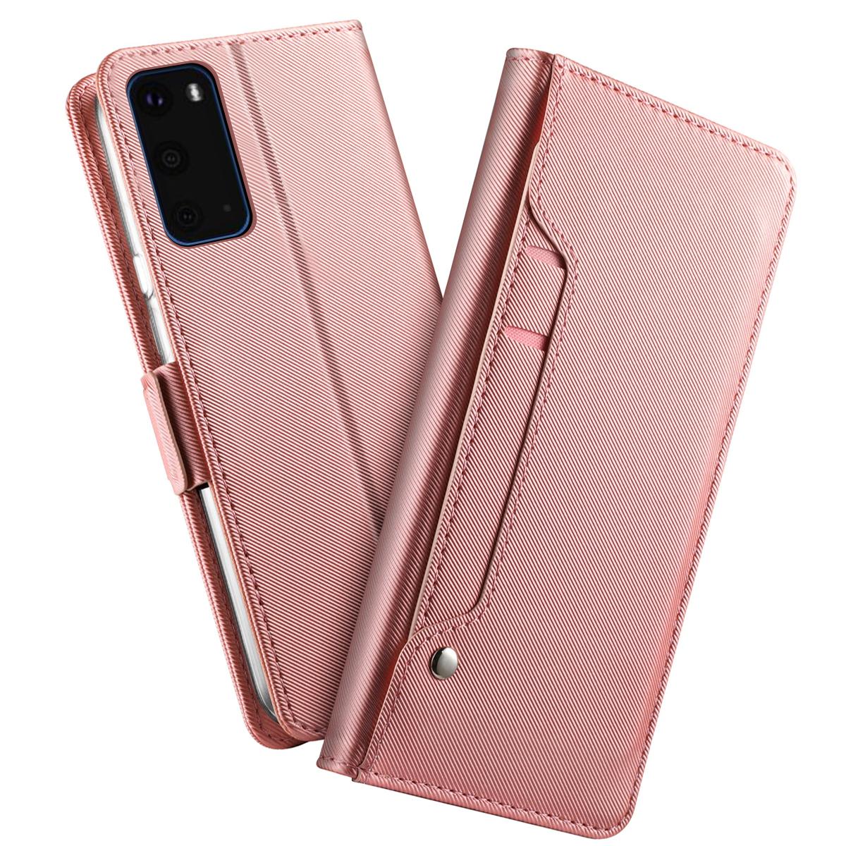 Funda con solapa Espejo Samsung Galaxy S20 Pink Gold