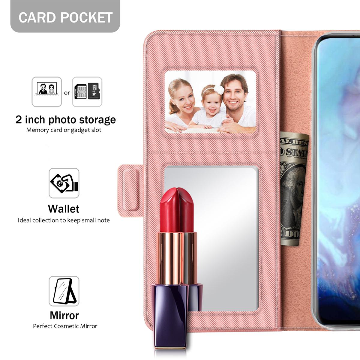 Funda con solapa Espejo Samsung Galaxy S20 Pink Gold