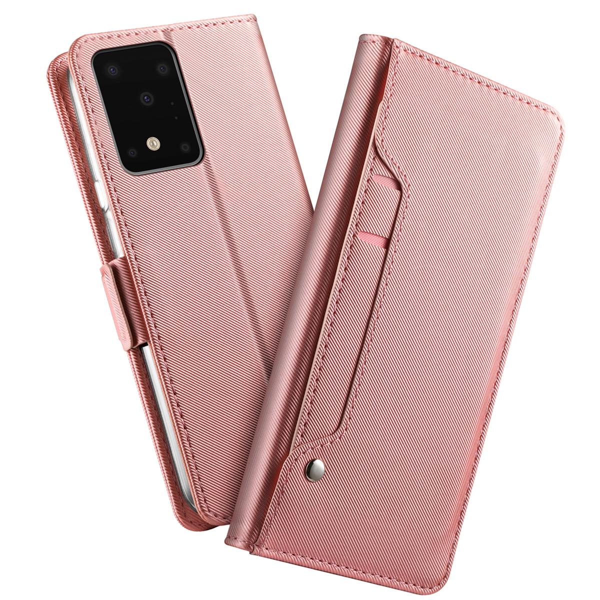 Funda con solapa Espejo Samsung Galaxy S20 Ultra Pink Gold