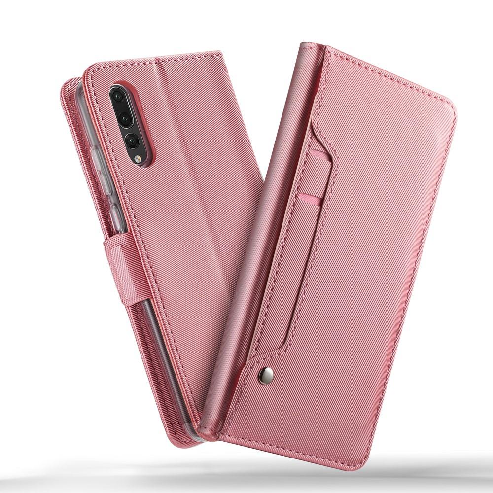 Funda con solapa Espejo Huawei P20 Pro Pink Gold