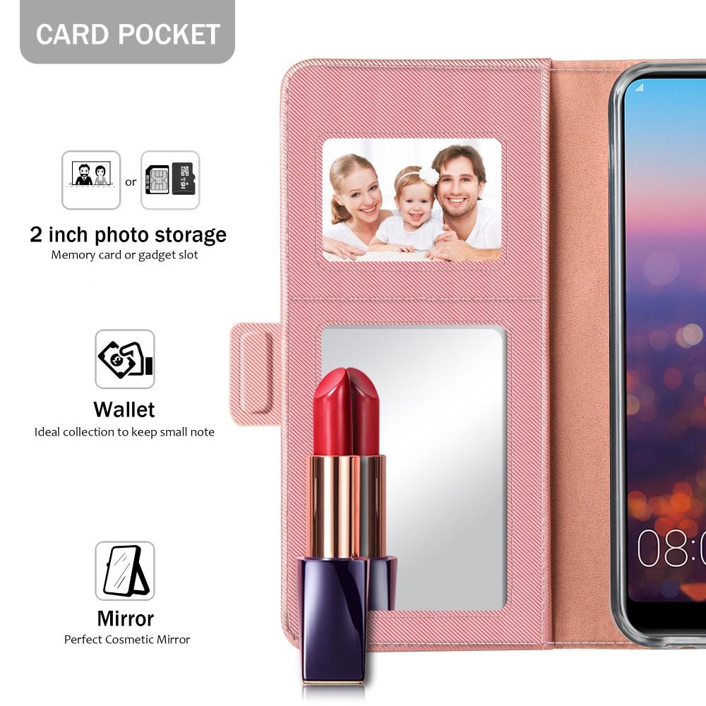 Funda con solapa Espejo Huawei P20 Pro Pink Gold