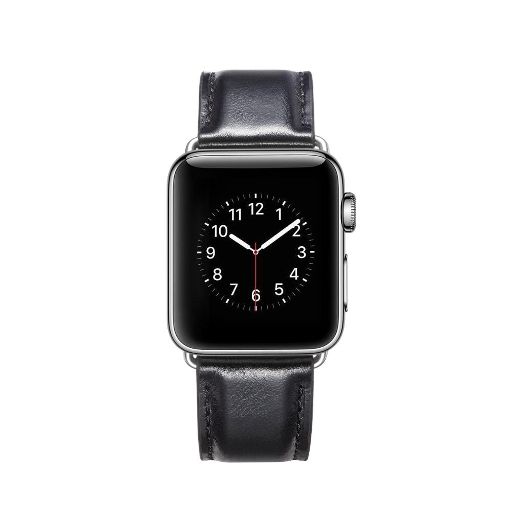 Correa de Piel Premium Apple Watch 45mm Series 8 Black