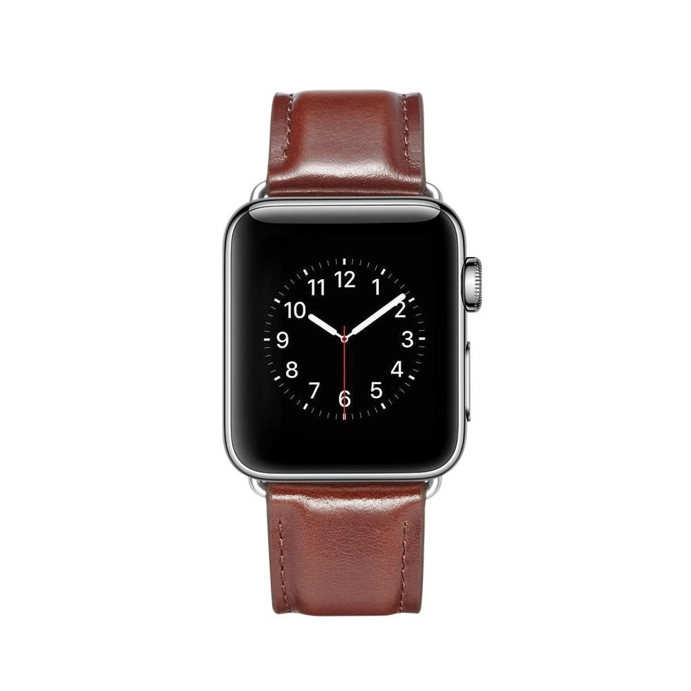 Correa de Piel Premium Apple Watch 44mm Brown