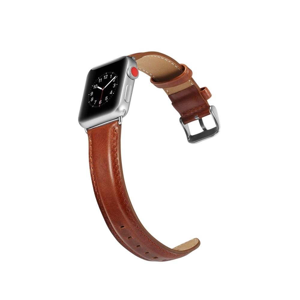 Correa de Piel Premium Apple Watch 45mm Series 8 Coñac