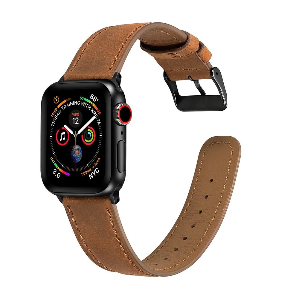 Correa retro Apple Watch 42mm Coñac